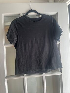 Abercrombie & Fitch Black Short-Sleeve Crewneck Tee